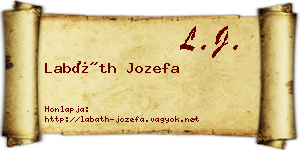 Labáth Jozefa névjegykártya